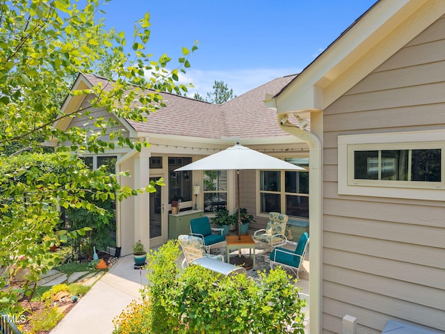 1372 Prevenient Dr, Wake Forest, NC 27587 - view of patio