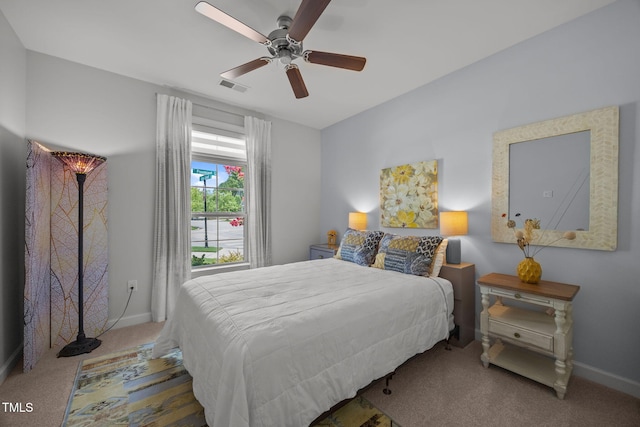 1372 Prevenient Dr, Wake Forest, NC 27587 - carpeted bedroom with baseboards and ceiling fan