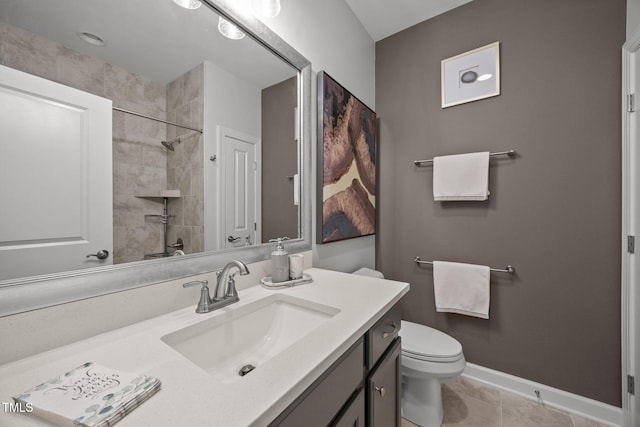 1372 Prevenient Dr, Wake Forest, NC 27587 - bathroom featuring vanity and a shower