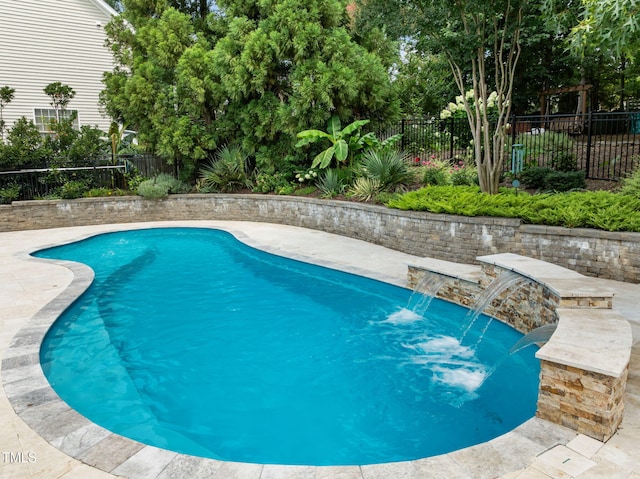 1802 Abby Knoll Dr, Apex, NC 27502 - view of swimming pool with a fenced backyard