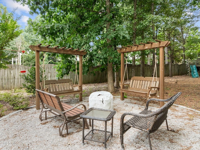 1802 Abby Knoll Dr, Apex, NC 27502 - fenced backyard featuring a patio