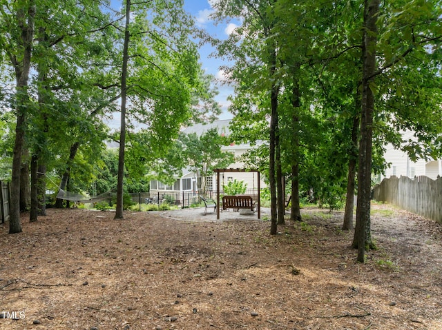 1802 Abby Knoll Dr, Apex, NC 27502 - view of yard with a patio