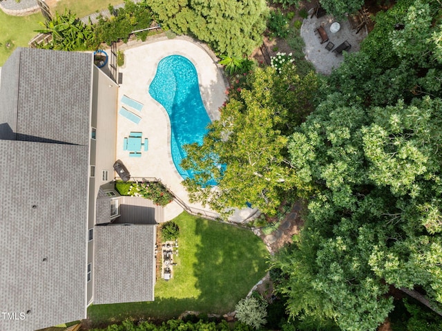 1802 Abby Knoll Dr, Apex, NC 27502 - bird's eye view of a pool