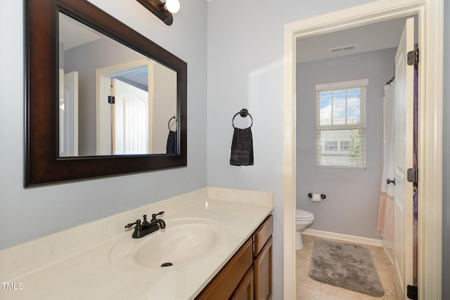 118 Truss Way, Durham, NC 27704 - bathroom with vanity, tile patterned flooring, and curtained shower