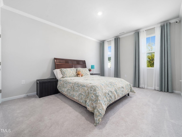 1650 Singing Bird Trl, Wake Forest, NC 27587 - carpeted bedroom with ornamental molding and baseboards