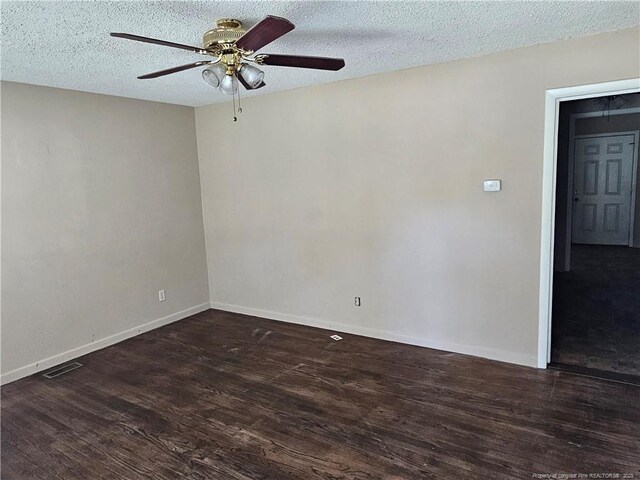 1918 Roxie Ave, Fayetteville, NC 28304 - spare room with a ceiling fan, wood finished floors, and a textured ceiling