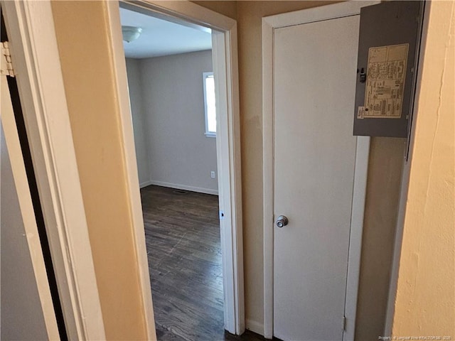 1918 Roxie Ave, Fayetteville, NC 28304 - hallway featuring wood finished floors and baseboards