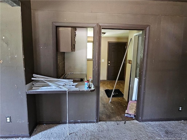 1918 Roxie Ave, Fayetteville, NC 28304 - misc room with a sink and carpet floors