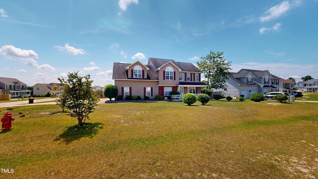 14 Gloucester Ct, Cameron, NC 28326 - view of front facade with a residential view and a front yard