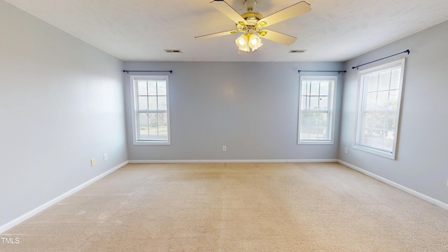 14 Gloucester Ct, Cameron, NC 28326 - unfurnished room with light carpet and a ceiling fan