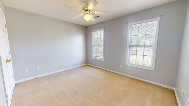14 Gloucester Ct, Cameron, NC 28326 - spare room with light colored carpet and a ceiling fan