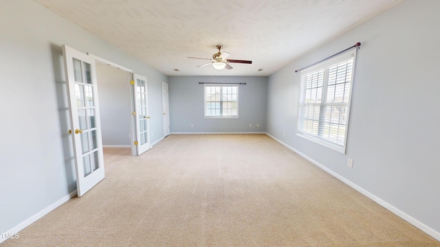 14 Gloucester Ct, Cameron, NC 28326 - carpeted empty room featuring french doors and ceiling fan