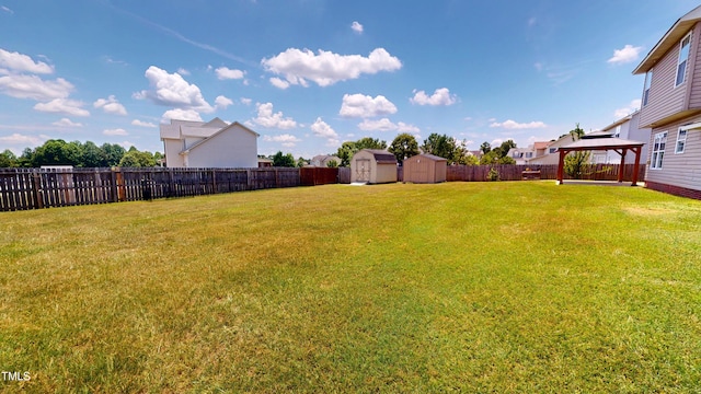 14 Gloucester Ct, Cameron, NC 28326 - fenced backyard featuring a gazebo and a shed