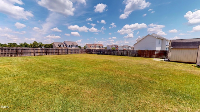 14 Gloucester Ct, Cameron, NC 28326 - fenced backyard featuring a residential view and a shed