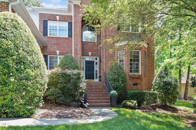 12452 Richmond Run Dr, Raleigh, NC 27614 - view of front of home with brick siding