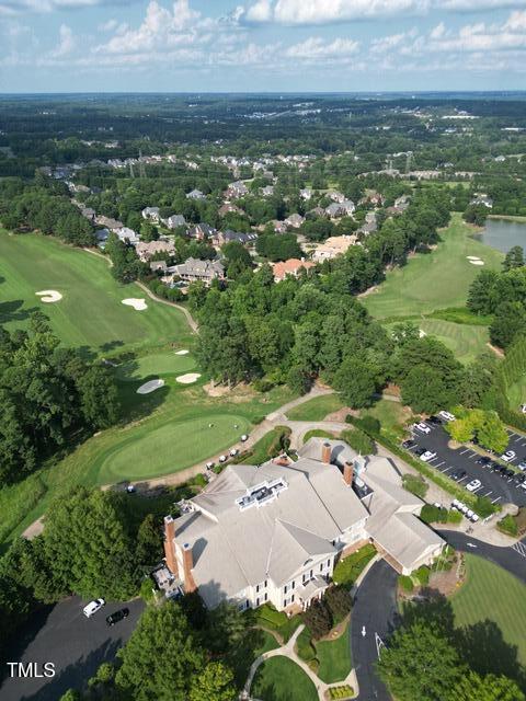 12452 Richmond Run Dr, Raleigh, NC 27614 - aerial overview of property's location with a golf club and a nearby body of water