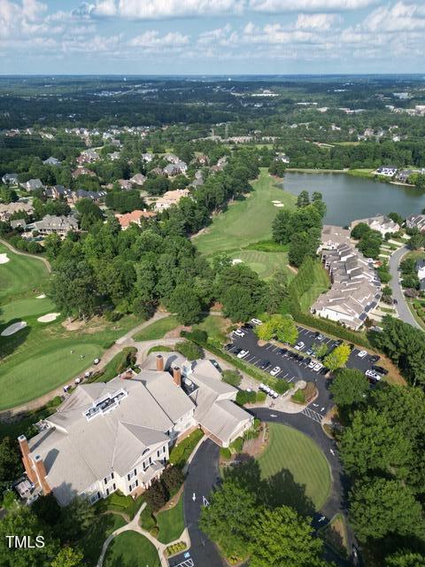 12452 Richmond Run Dr, Raleigh, NC 27614 - aerial view of property and surrounding area with a nearby body of water and a local golf course