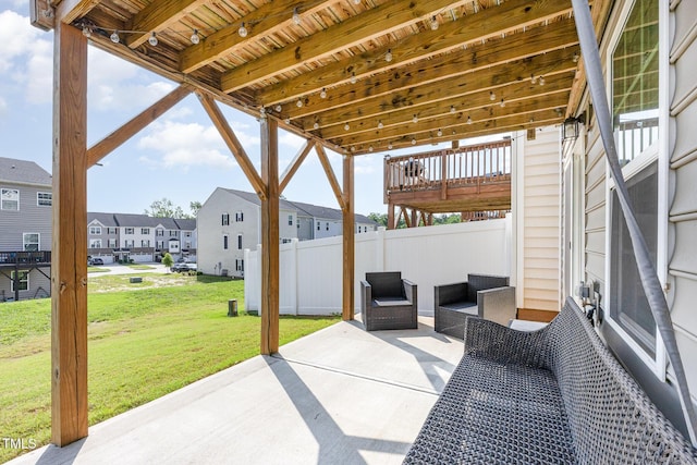 235 Misty Pike Dr, Raleigh, NC 27603 - view of patio / terrace with a residential view