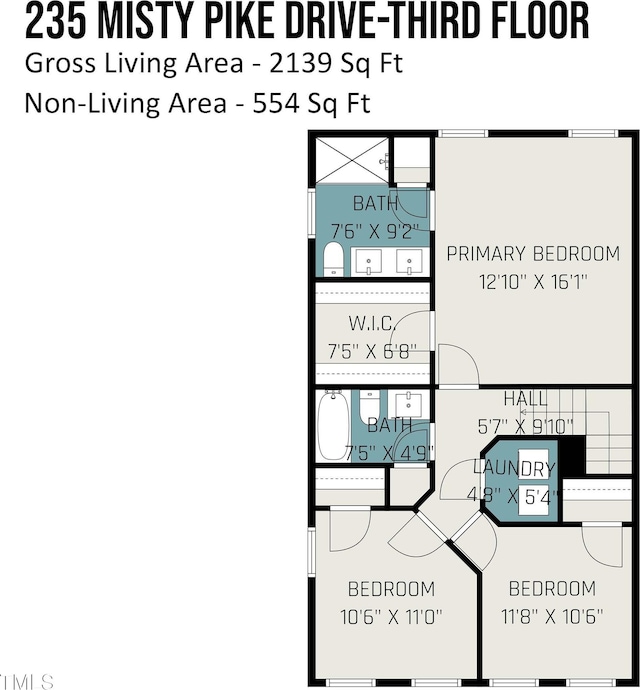 235 Misty Pike Dr, Raleigh, NC 27603 - view of property floor plan