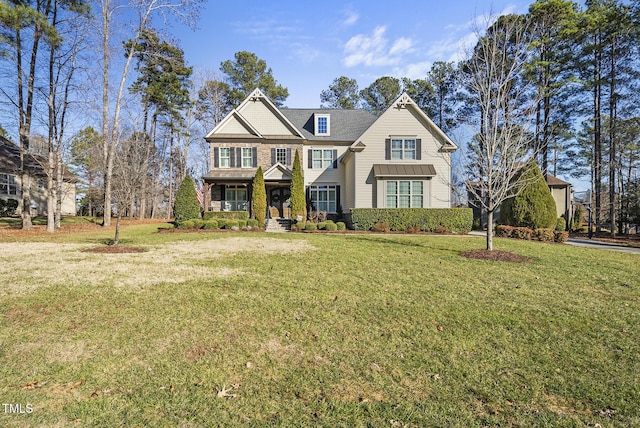 7112 Hasentree Way, Wake Forest, NC 27587 - view of front of house with a front lawn