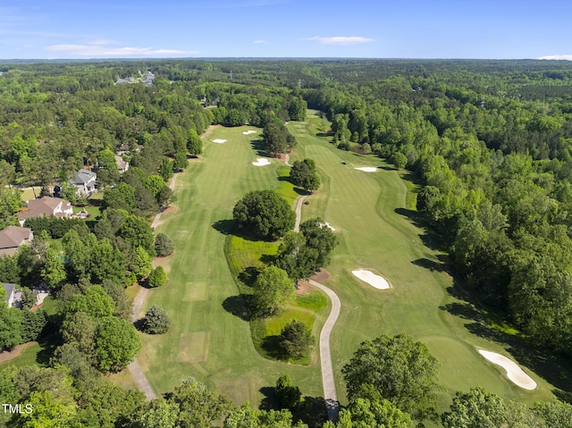 7112 Hasentree Way, Wake Forest, NC 27587 - aerial view of a heavily wooded area and a golf club