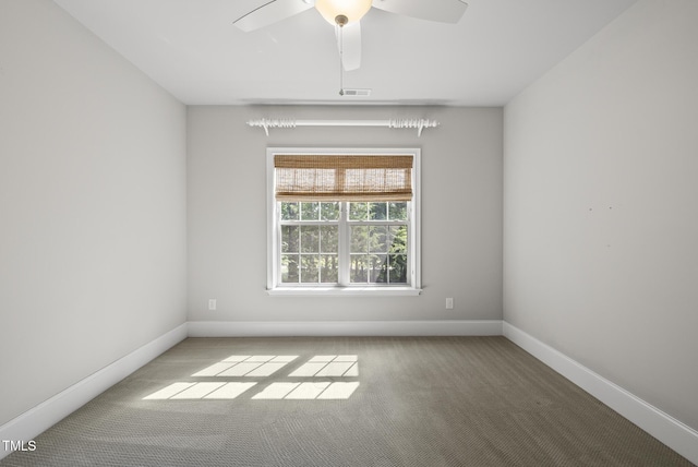 7112 Hasentree Way, Wake Forest, NC 27587 - spare room with carpet flooring and ceiling fan