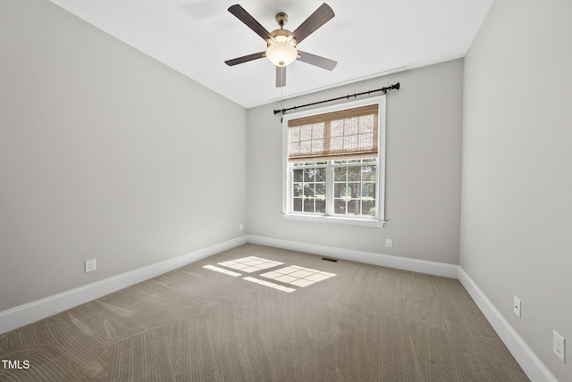 7112 Hasentree Way, Wake Forest, NC 27587 - carpeted spare room with baseboards and ceiling fan