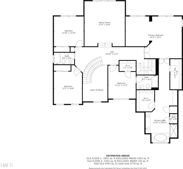 7112 Hasentree Way, Wake Forest, NC 27587 - view of floor plan / room layout
