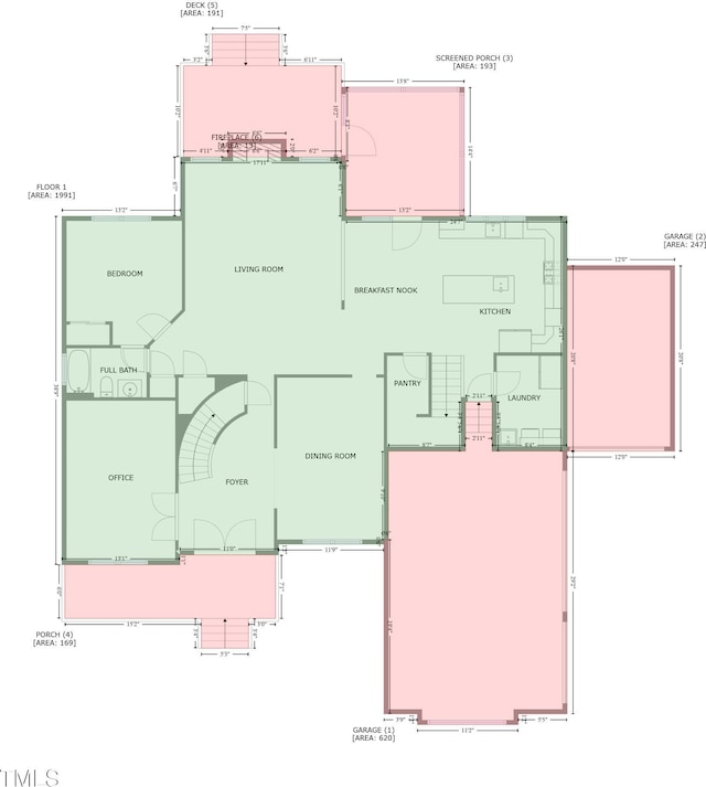 7112 Hasentree Way, Wake Forest, NC 27587 - view of room layout