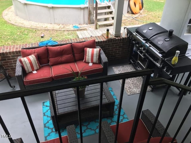 3553 Northway Dr, Zebulon, NC 27597 - view of patio / terrace featuring an outdoor hangout area