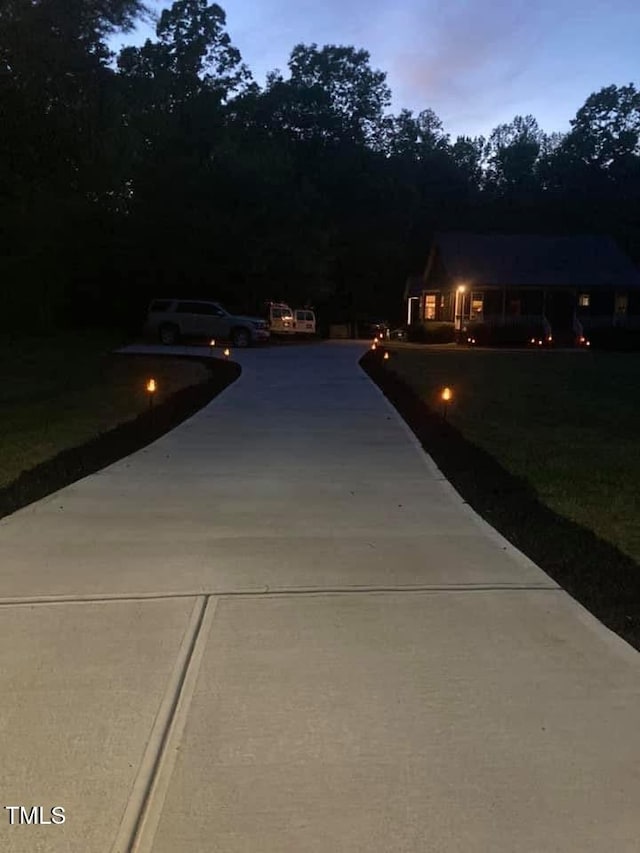 3553 Northway Dr, Zebulon, NC 27597 - view of pool at dusk