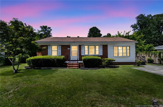 3810 David St, Fayetteville, NC 28304 - ranch-style house featuring a front lawn and brick siding