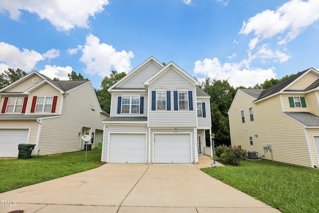 1212 Southgate Dr, Raleigh, NC 27610 - view of front of property with driveway, a garage, and a front lawn
