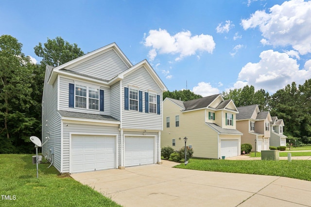 1212 Southgate Dr, Raleigh, NC 27610 - view of front facade with an attached garage, driveway, and a front lawn