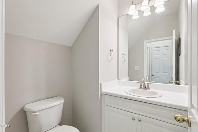 1212 Southgate Dr, Raleigh, NC 27610 - half bath with vanity and vaulted ceiling