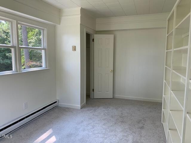 1003 Summerville Mamers Rd, Lillington, NC 27546 - empty room featuring baseboard heating and carpet floors