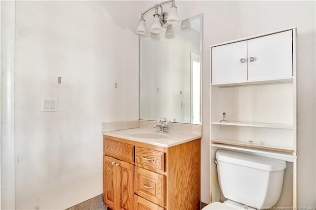 1190 Mckeller Rd, Fairmont, NC 28340 - bathroom featuring vanity and a chandelier