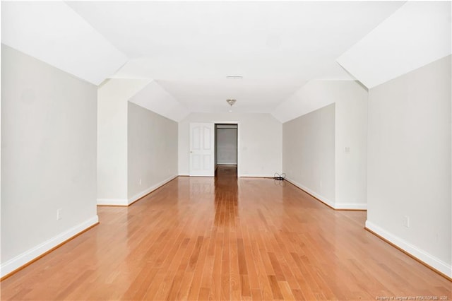 1190 Mckeller Rd, Fairmont, NC 28340 - spare room with vaulted ceiling and light wood finished floors