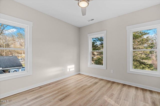 1917 Essex Unit B, Durham, NC 27704 - spare room featuring light wood finished floors and a ceiling fan