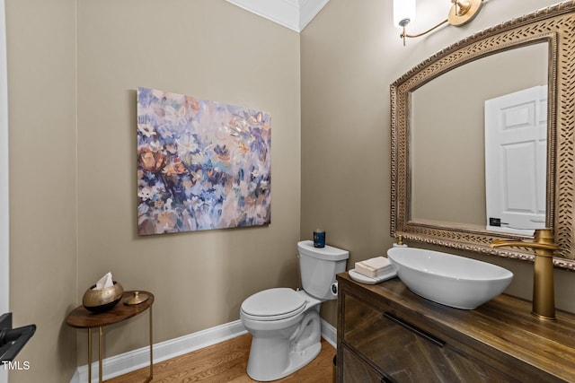 12510 Megan Hill Ct, Raleigh, NC 27614 - bathroom with wood finished floors and vanity