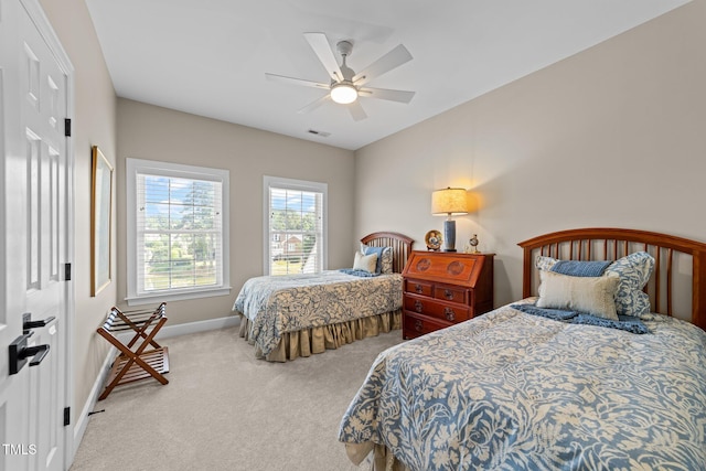 12510 Megan Hill Ct, Raleigh, NC 27614 - bedroom featuring carpet floors and ceiling fan