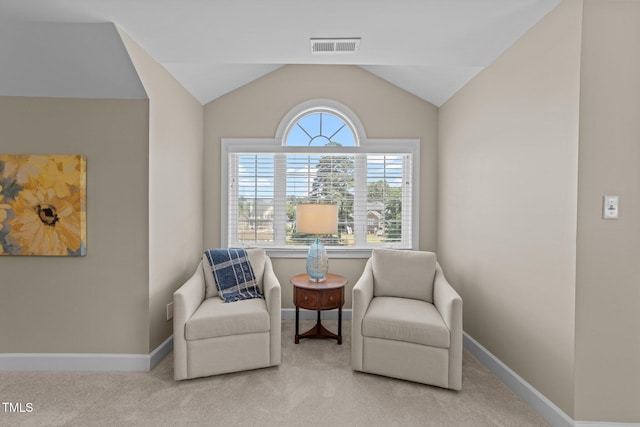 12510 Megan Hill Ct, Raleigh, NC 27614 - sitting room with carpet and lofted ceiling