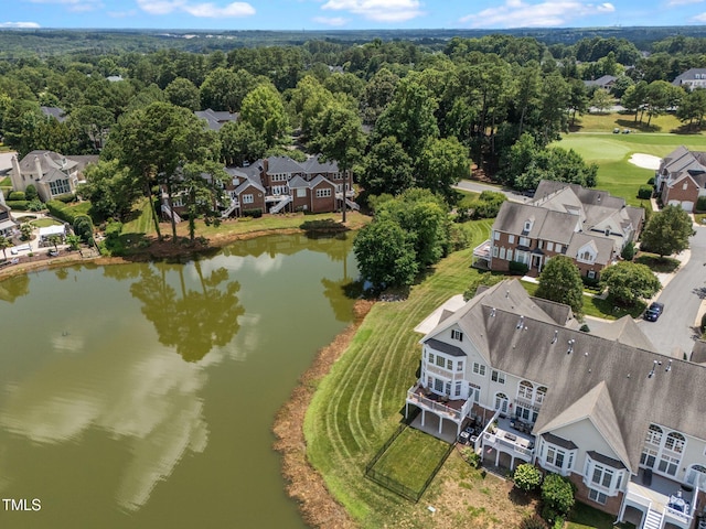 12510 Megan Hill Ct, Raleigh, NC 27614 - aerial view of residential area featuring a nearby body of water