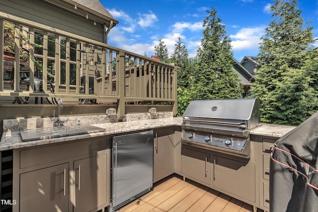 2203 Meadowcreek Dr, Durham, NC 27705 - view of patio / terrace featuring area for grilling and a deck