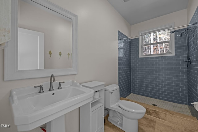 7815 Dodsons Crossroads, Hillsborough, NC 27278 - bathroom with a sink and a tile shower