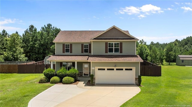 6204 Yorkie Ct, Stedman, NC 28391 - craftsman house with a garage and driveway