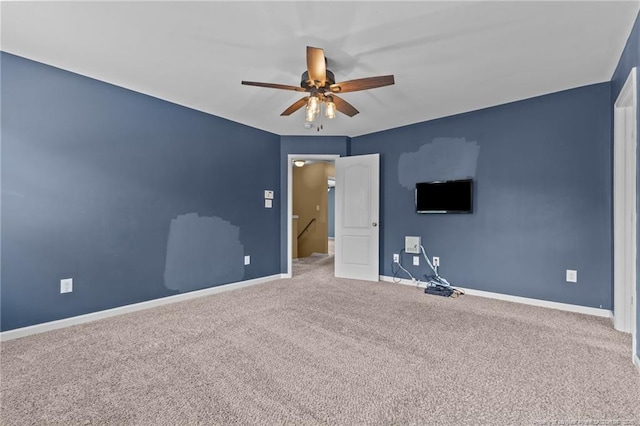 6204 Yorkie Ct, Stedman, NC 28391 - unfurnished room with a ceiling fan and carpet flooring