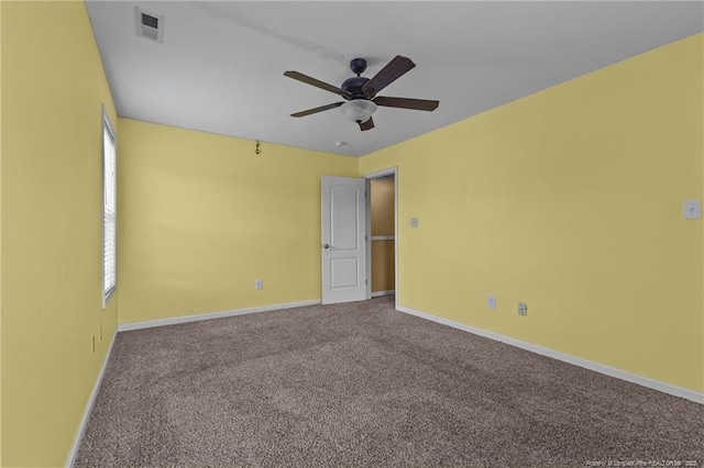 6204 Yorkie Ct, Stedman, NC 28391 - unfurnished room featuring a ceiling fan and carpet flooring