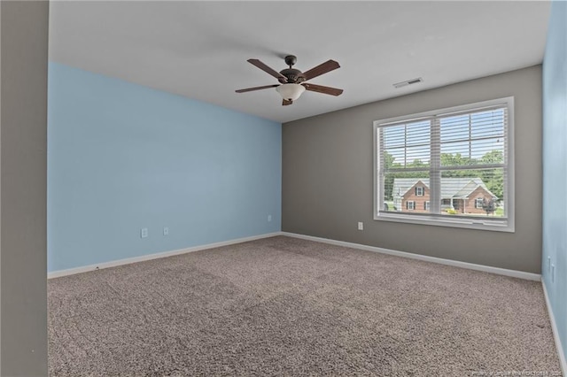 6204 Yorkie Ct, Stedman, NC 28391 - carpeted spare room featuring ceiling fan and baseboards