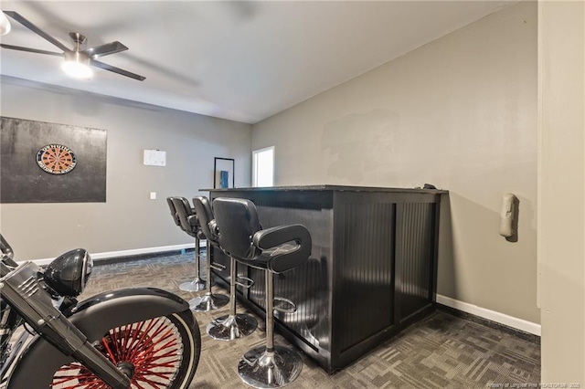 6204 Yorkie Ct, Stedman, NC 28391 - home theater room featuring ceiling fan and baseboards